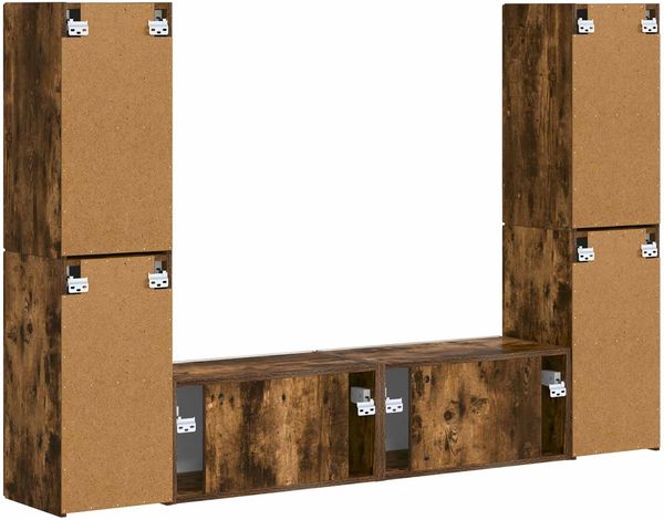 vidaXL TV-Schrankset 6 pcs Geräucherte Eiche Holzwerkstoff 3409110 Bild 8