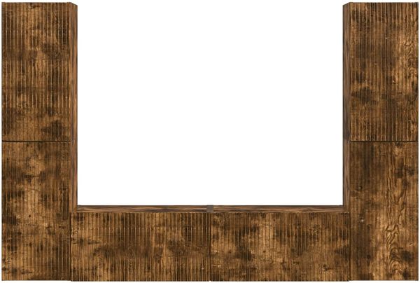 vidaXL TV-Schrankset 6 pcs Geräucherte Eiche Holzwerkstoff 3409110 Bild 7