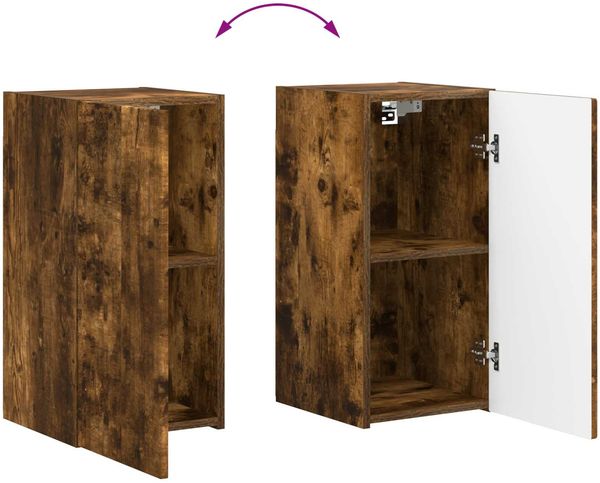 vidaXL TV-Schrankset 6 pcs Geräucherte Eiche Holzwerkstoff 3409110 Bild 11