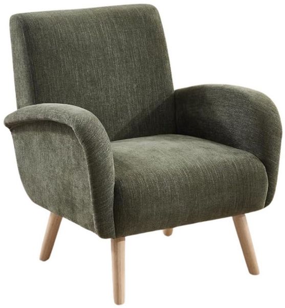 WAHSON OFFICE CHAIRS Sessel Retro Polstersessel mit Verdickte Rückenlehne und Massivholzbeinen