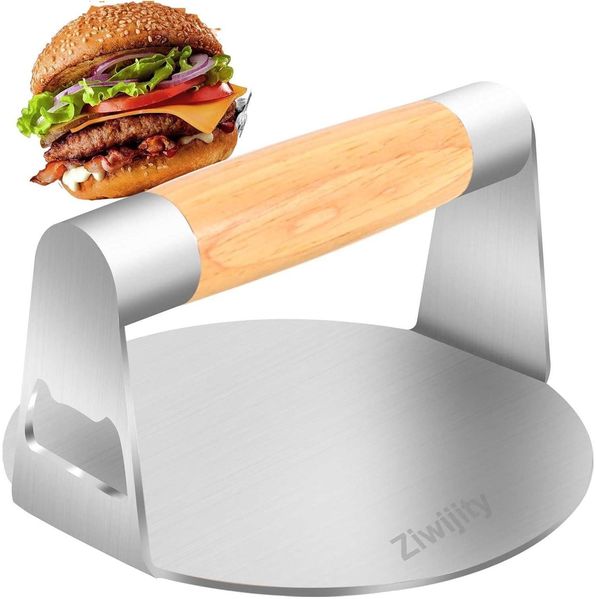 Smash Burgerpresse 14cm Edelstahl Burger Smasher für Grill Leicht zu Reinigen