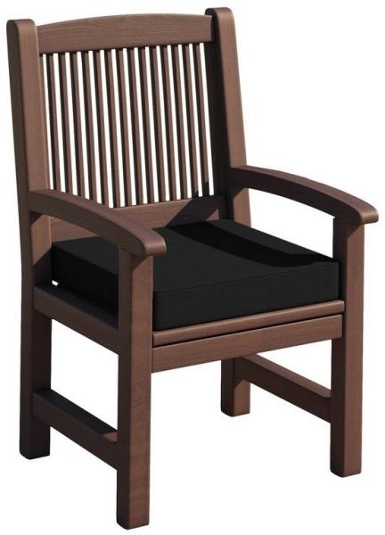 sunnypillow Bankauflage Stuhlkissen mit abnehmbarem Bezug Bankkissen Bankpolster Polsterauflage Auflage für Gartenbank (40 x 40 x 5 cm, Schwarz)