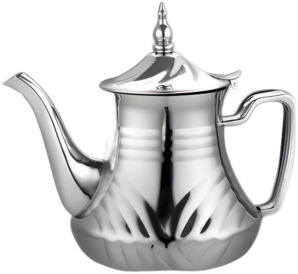 Orientalisch arabisch Marokkanische Teekanne Induktion Edelstahl Kaffee 1,0 L