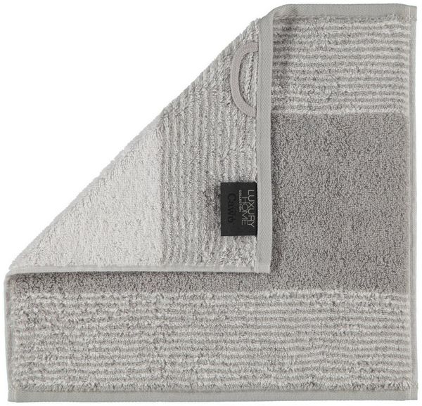 Cawö Handtuch Two-Tone 590 platin