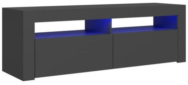 TV-Schrank mit LED-Leuchten Grau 120 x 35 x 40 cm