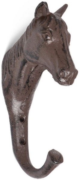 Moritz Wandgarderobe Garderobe Pferdekopf Garderobenleiste Haken Gußeisen Kleiderhaken Garderobenhaken Vintage
