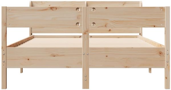 vidaXL Massivholzbett ohne Matratze 120x190 cm Kiefernholz 3306945 Bild 4