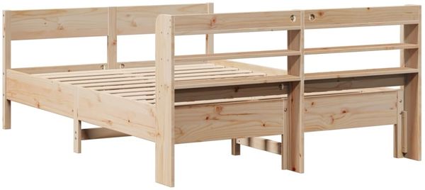 vidaXL Massivholzbett ohne Matratze 120x190 cm Kiefernholz 3306945 Bild 6