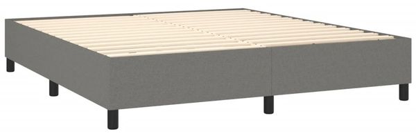 Boxspringbett Dunkelgrau 180x200 cm Stoff [3120879] Bild 4