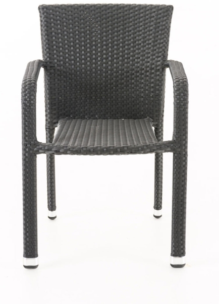 CLP Polyrattan Stapelstuhl Leonie,schwarz Bild 4