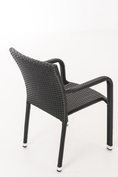 CLP Polyrattan Stapelstuhl Leonie,schwarz Bild 8