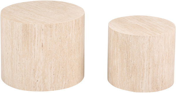Couchtisch 2er Set MANTI Travertinoptik