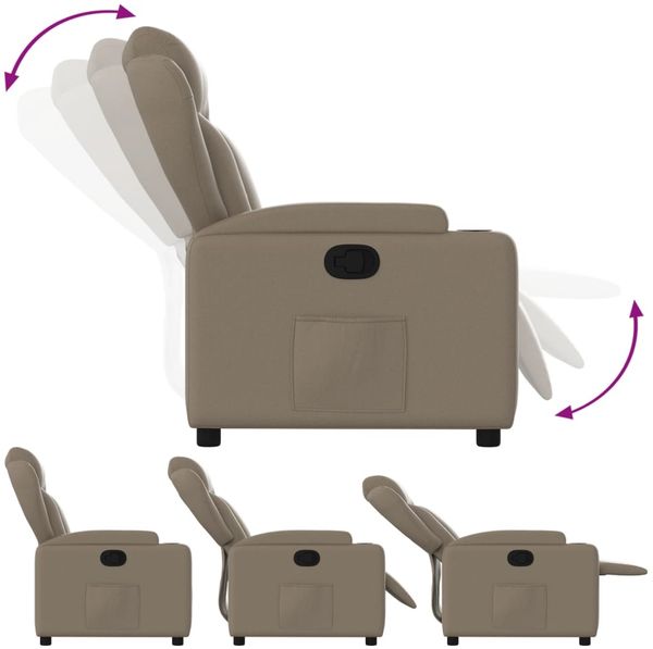vidaXL Relaxsessel Cappuccino-Braun Kunstleder 372433 Bild 6