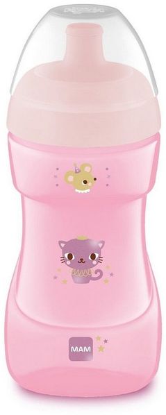 MAM Trinklernbecher SportCup 330ml 12m+ Trinkflasche mit Sportverschluss, lebensmittelecht