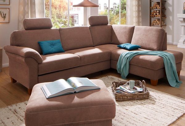 Home affaire Ecksofa Borkum L-Form, B: 249 cm - OTTO. Verlässliche Qualität, optional Bettfunktion, Federkern