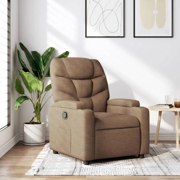 vidaXL Relaxsessel Braun Stoff 372445