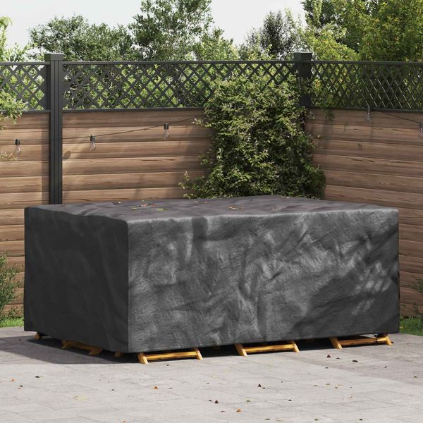 vidaXL Möbelbezug Uni Schwarz 230 x 165 x 80 cm 210D 4105798