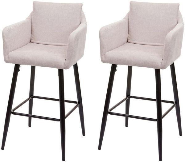 MCW Barhocker MCW-H93-2 (Set, 2 St, 2er), 2er-Set, Mit Reißverschluss, Bequeme Sitzpolsterung, Mit Bodenschonern