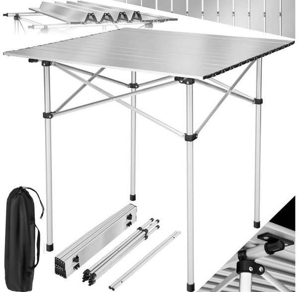 tectake Campingtisch (1-St, 1 tlg), Klappbares Aluminiumgestell