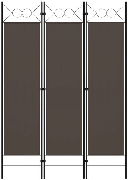 vidaXL 3-tlg. Raumteiler Anthrazit 120 x 180 cm 320701