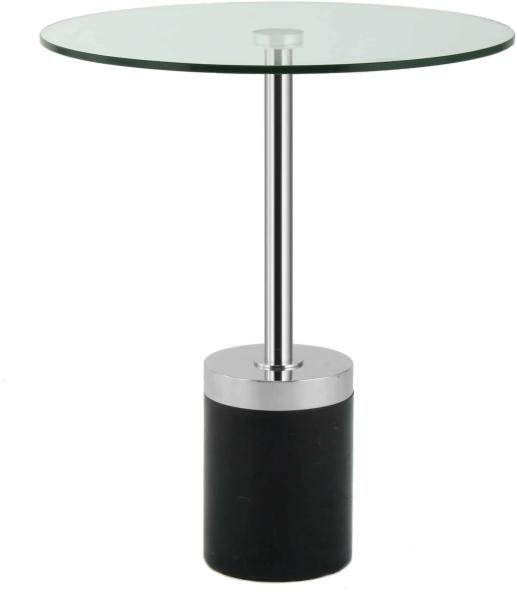 Beistelltisch Lana 125 Silber / Weiß