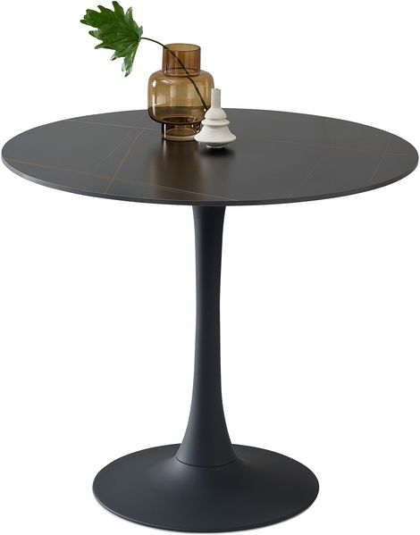 Esstisch >Josh< in schwarz, Keramik, Metall - 75x90cm (HxD) Bild 3