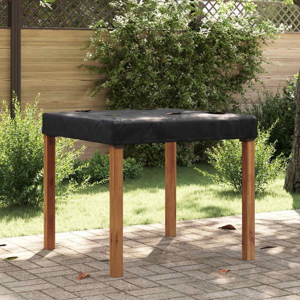 vidaXL Tischdecken Uni Schwarz 112 x 112 x 15 cm Stoff 4106086