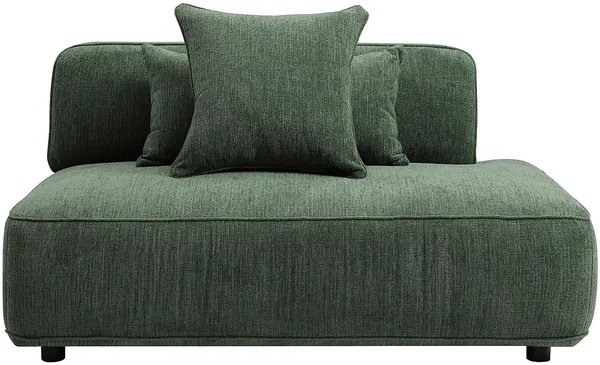 Vente-unique - LELACO Chaise longue Stoff Grün - B 105 cm x H 74 cm x L 145 cm