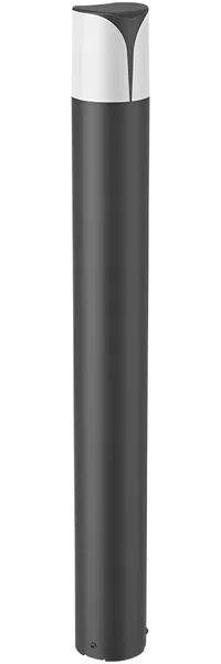 Braytron Milano LED Wegeleuchte Außen 80 cm – E27 Sockel, IP44, Aluminium Grau – Pollerleuchte Garte