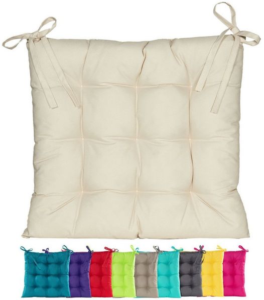 JACK Stuhlkissen JACK Outdoor 38x38cm Sitzkissen Lounge Kissen Sitzkissen Wasserfest, mit Lotus Effekt, robust, strapazierfähig, für Innen & Außen