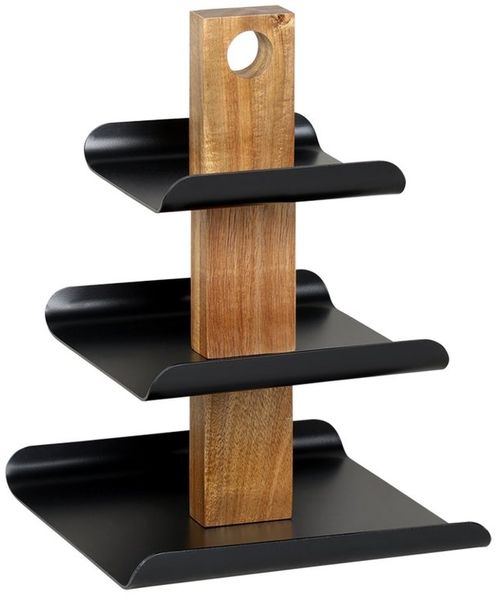 KESPER® Etagere Servier-Etagere, 3-stöckig, Metall, (1-tlg), mit Griffloch