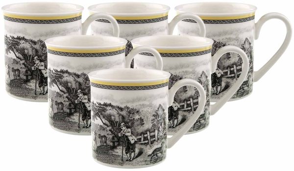 Villeroy & Boch Audun Ferme Kaffeebecher 300 ml 6er Set