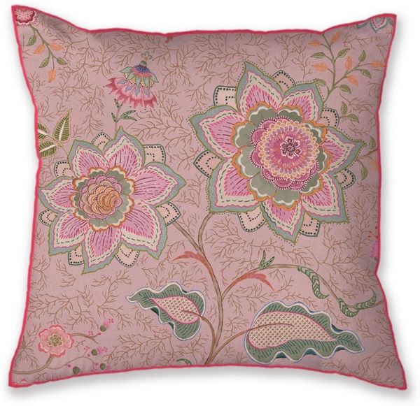 PiP Studio Dekokissen Mumbai Morning Kissen pink 53x53 cm (1 Stück)