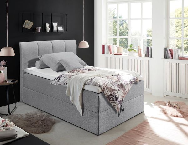 'GRANADA 2' Bett, grau, 120x200 cm