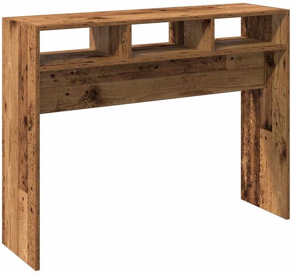 Konsolentisch, Beistelltisch, Konsole Altholz-Optik 105x30x80 cm Holzwerkstoff