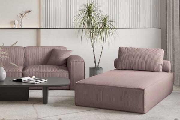 Chaiselongue Sezlong Liege CELES PREMIUM in Stoff Scala Lavendel