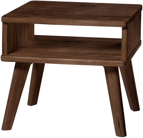Stand Tische Nussbaum Massivholz 38cm x 48cm x 42cm