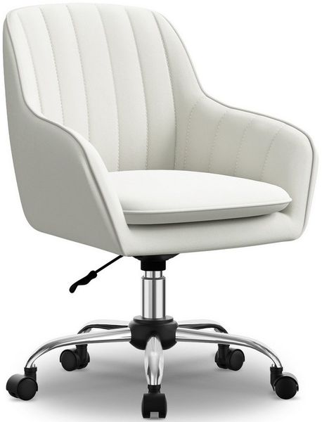 Adormii Bürostuhl Homeoffice Stuhl,Schminkstuhl mit Armlehnen,Drehstuhl mit Rrollen (Samt Stuhl,höhenverstellbar,für Schminktisch,Arbeitszimmer, Schlafzimmer,150kg)
