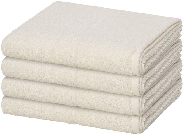 Möve for frottana Pearl 4 tlg. Frottier-Set - 4 X Handtuch (50 X 100cm) - 500 g/m² - Ivory