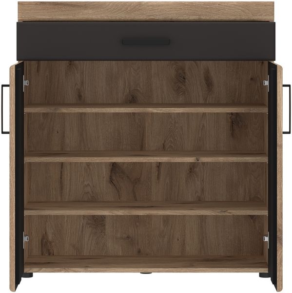 Garderoben-Set >Grano< (4-teilig) Viking Eiche Dekor - 188x195x38 (BxHxT) Bild 7