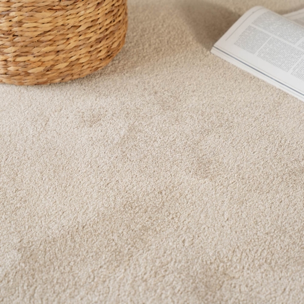 HOME DELUXE Kurzflor Teppich FOFI - 110 x 60 cm Beige Bild 2