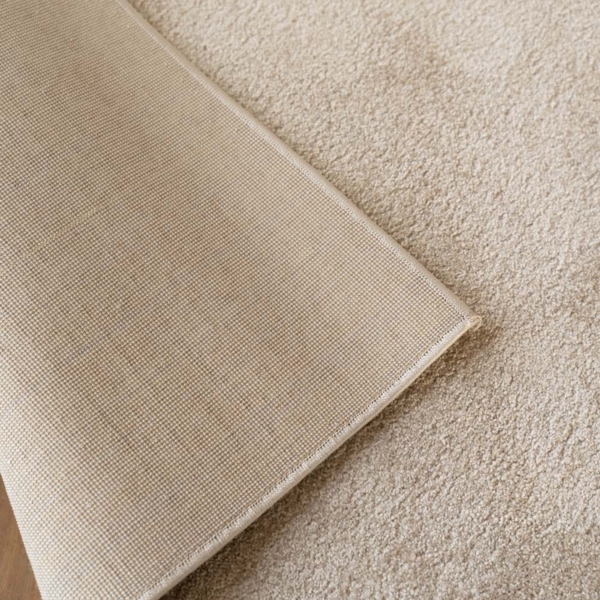 HOME DELUXE Kurzflor Teppich FOFI - 110 x 60 cm Beige Bild 5