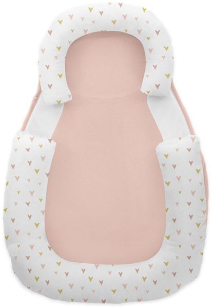 Kikkaboo Baby Lagerungskissen 60x40 cm Memory Foam, Baumwolle, rutschfest rosa