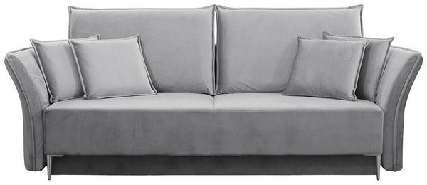 Schlafsofa Mokoli (Farbe: Tiffany 15, Füße: Silber) Bild 2
