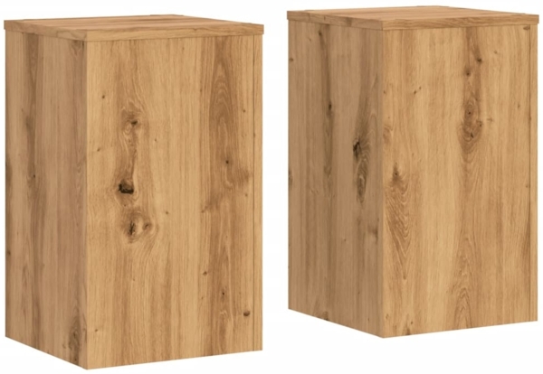 vidaXL Pflanzenständer 2 Stk. Artisan-Eiche 30x30x50 cm Holzwerkstoff 852923