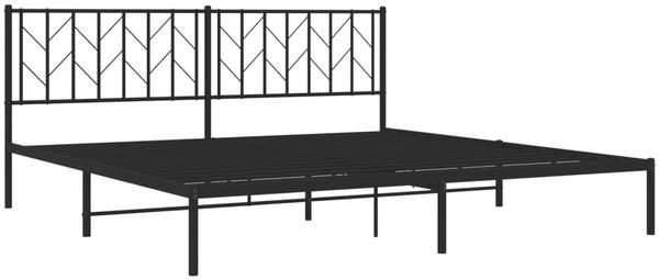 vidaXL Bettgestell mit Kopfteil Metall Schwarz 193x203 cm 374443 Bild 4