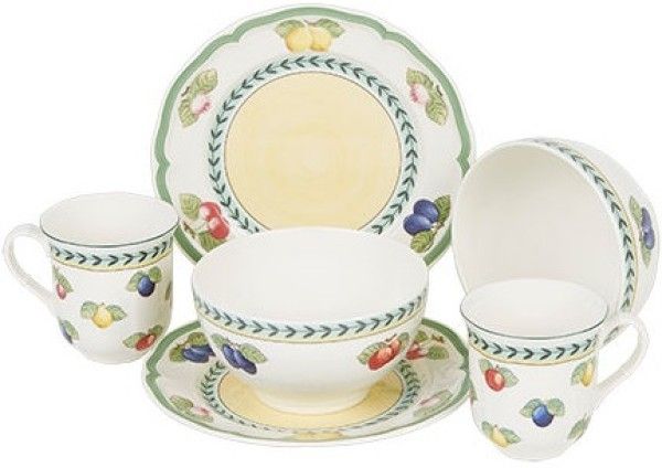 Villeroy & Boch French Garden Fleurence Frühstücks-Set für 2 Personen / 6 Teile