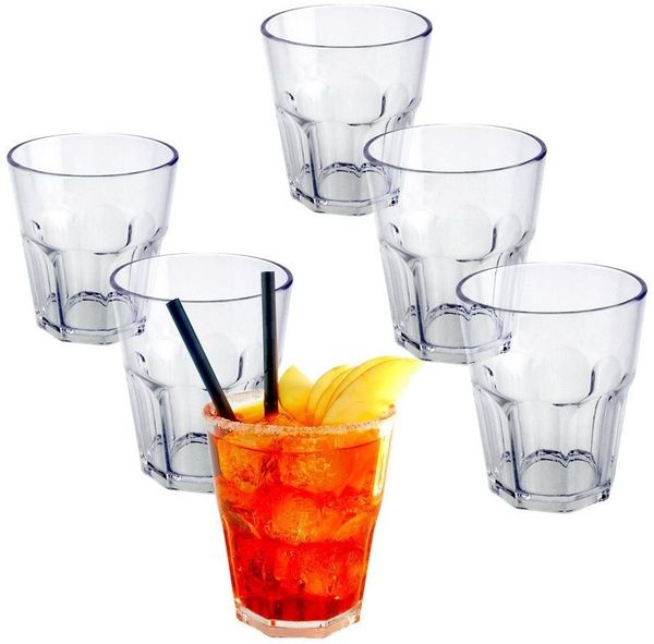 Doimoflair Cocktailglas Doimoflair Cocktailglas Graniti aus Kunststoff Plastik Mehrwegbecher, 6-tlg.