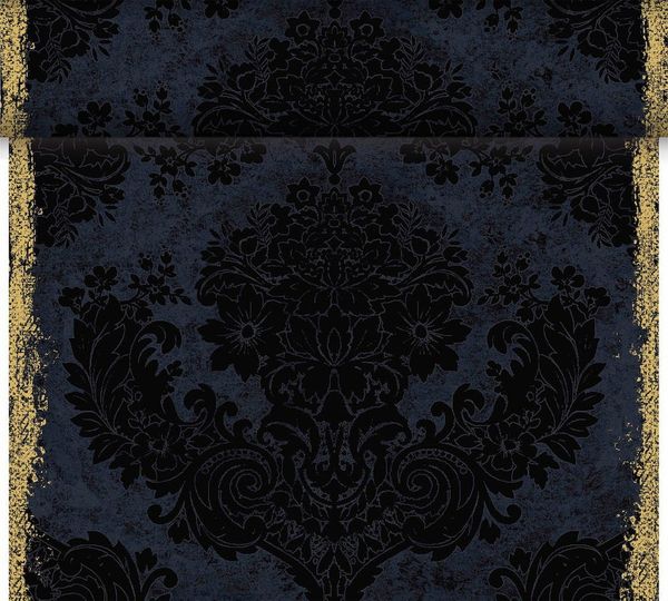Duni Tischläufer 1 Dunicel® Tete-á-Tete, Royal black, 0,4 m x 24m, 178296
