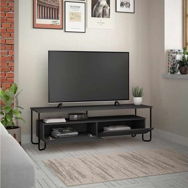 Decortie TV-Schrank Cornea Modernes TV-Möbel mit Schrank, 150 x 42 x 45 cm